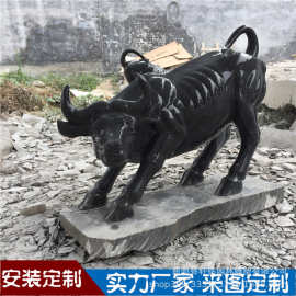 石雕青石牛开荒牛奋进牛动物雕塑汉白玉大理石牛卧牛摆件手工雕刻