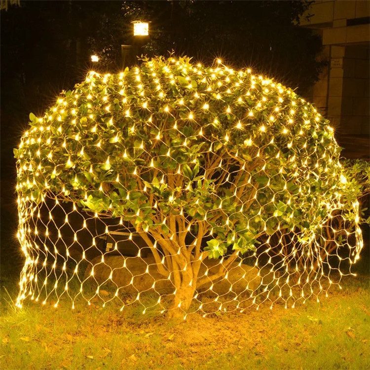 LED Net lamp fishing net lamp New Year colored lamp flashing lamp string decoration gypsophila net lawn net tree outdoor waterproof wholesale
