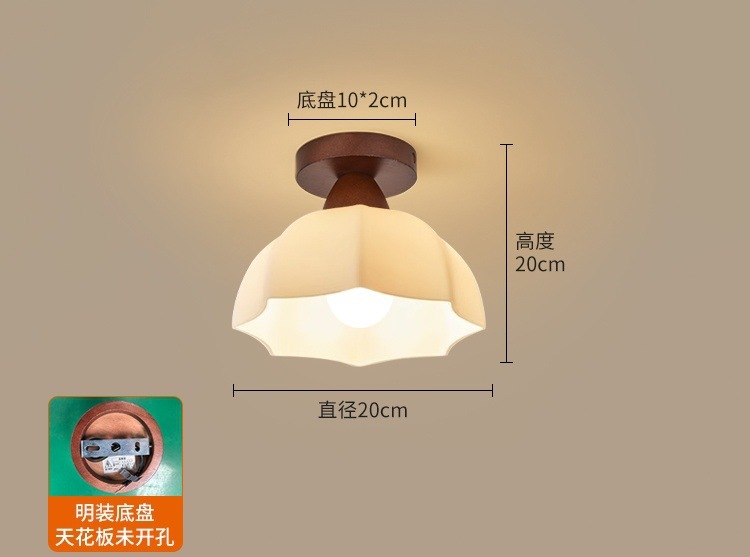 吸顶灯创意门厅过道灯走廊灯水晶玄关阳台卧室灯现代简约北欧灯具|undefined