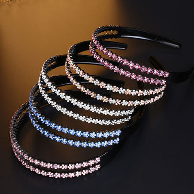 Hair hoop the republic of korea Rhinestone Simplicity non-slip Head hoop Wash one's face Card issuance Headdress Hair clips adult Top clamp Hair hoop