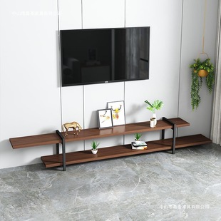 Nordic Modern Minimalist Tv Cabinet Coffee Table Small Apartment Solid Wood Retractable Tv Cabinet Living Room Furniture Combination Minimalist