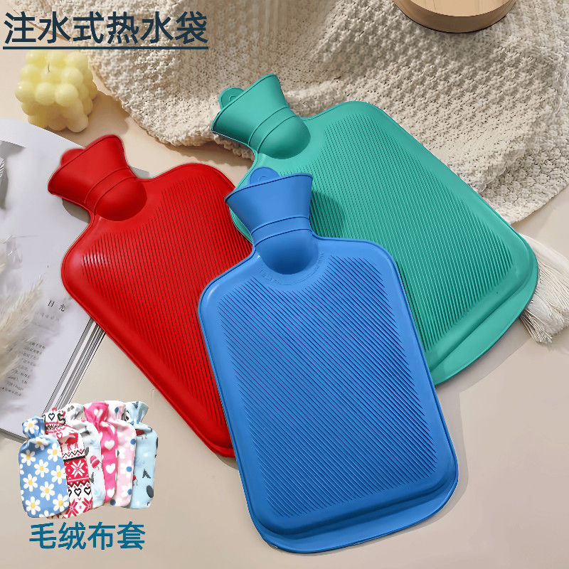 Bolsa de Agua Caliente de Caucho Doble Uso Frío y Caliente para Manos y Pies