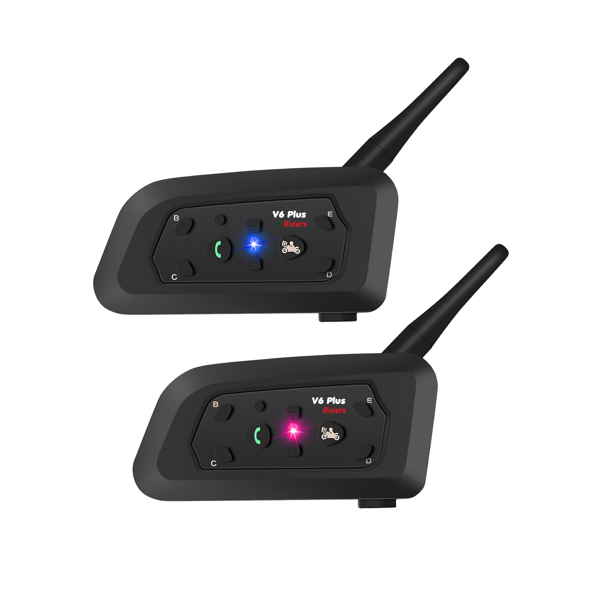 Cross-Border Popular Motorcycle Helmet Bluetooth Headset V6Pro/V6Plus 1500m with Real-Time Network Intercom and Noise Reduction