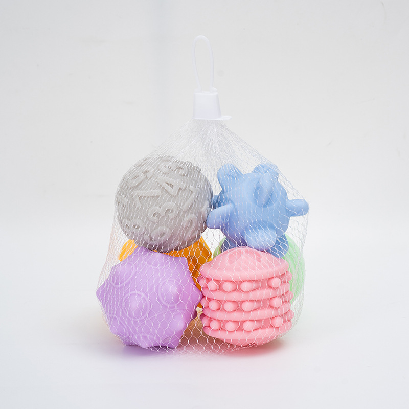 Goma suave para bebés, agarre de manos, toque, juego de arena, entrenamiento de percepción, agarre, juguete, masaje de pelota, puede morder al bebé, cruzar la frontera