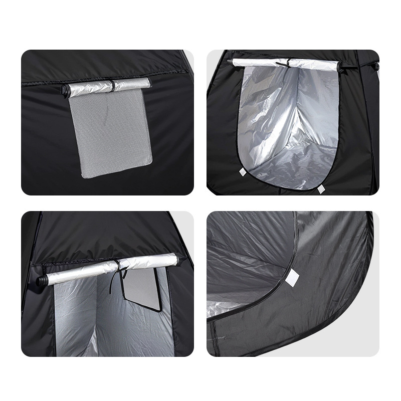 Childrens Sensory Playhouse Black Tent Light Blocking Foldable_voghion.com