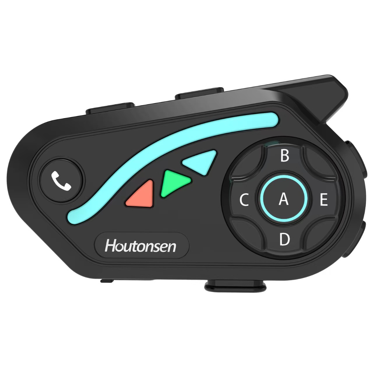 V8Plus Helmet Bluetooth Intercom Headset 1-to-7 Bluetooth Intercom Headset 2500m Real-Time Intercom for Cycling and Skiing