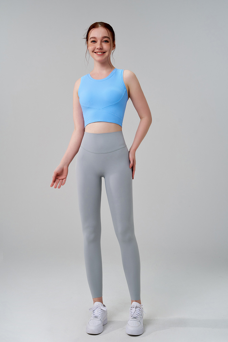 Fitness Sport Style Solid Color Nylon Super Elastic Lycra No Size Collarless Active Bottoms Pants display picture 27