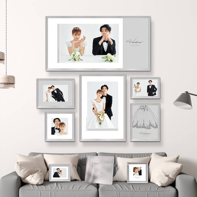 Manufacturer's Spot Nordic Retro Wedding Dress Three-Dimensional Photo Frame Wall Hanging Art Photo Wooden Combination Square Large Frame Manufacturer's Spot Nordic Retro Wedding Dress Three-Dimensional Photo Frame Wall Hanging Art Photo Wooden Combination Square Large Frame