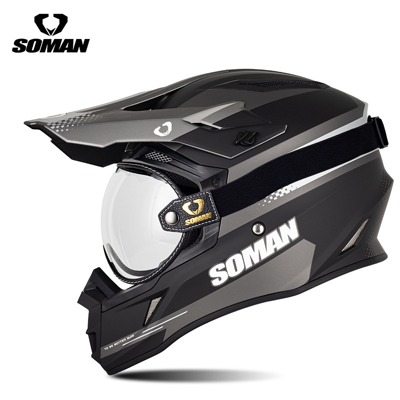 Downhill 3C Certified — Motuoche Motosiklet kaskı (dəbilqə) - black-and-gray-star-lord-with-t3-transparent-s
