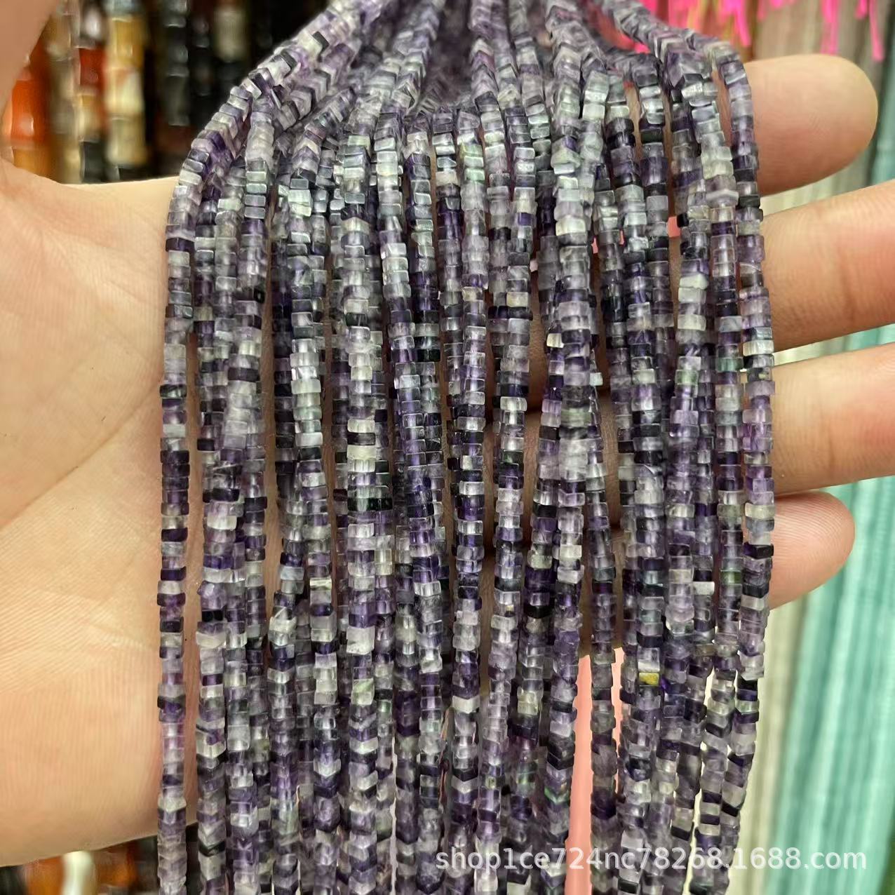 Natural Stone 1*2 Square Spacer Square Flat Beads Loose Beads DIY Jewelry Bracelet Necklace Material Beads Accessories Wholesale