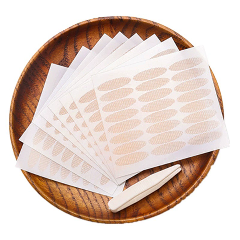 Когда вода встречает липкую кружевную наклейку с двойными веками оптом невидимая сетчатая пряжа натуральная красавика оливковая наклейка без клея