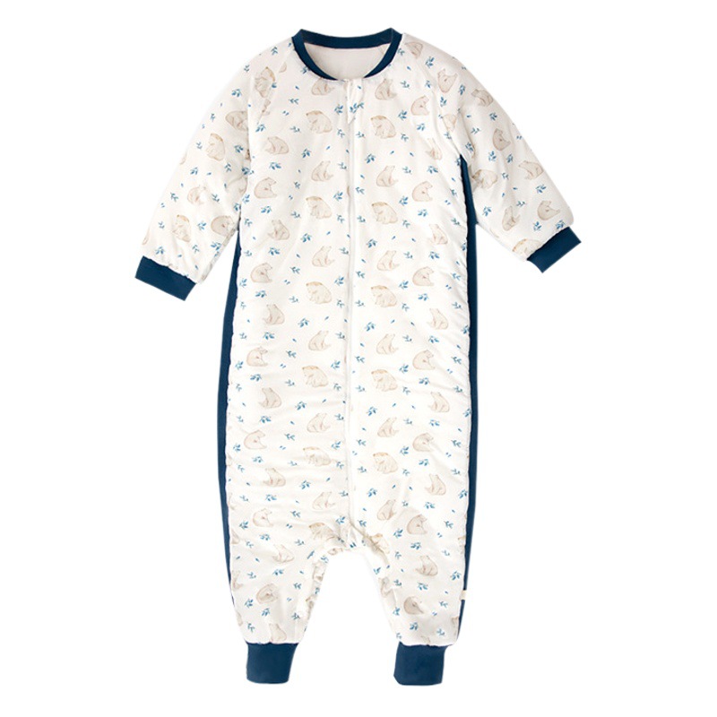 Saco de Dormir Infantil con Piernas de Fibra de Bambú Acolchado para Bebés image 1