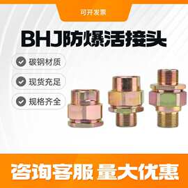 304不锈钢BHJ活接头碳素钢内外丝G3/4外变径对丝接头6防爆认证