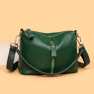 (Cross-border trading), (Wholesale), handheld leather small shoulder bag, genuine leather, 2023 collection, Korean style, cowhide