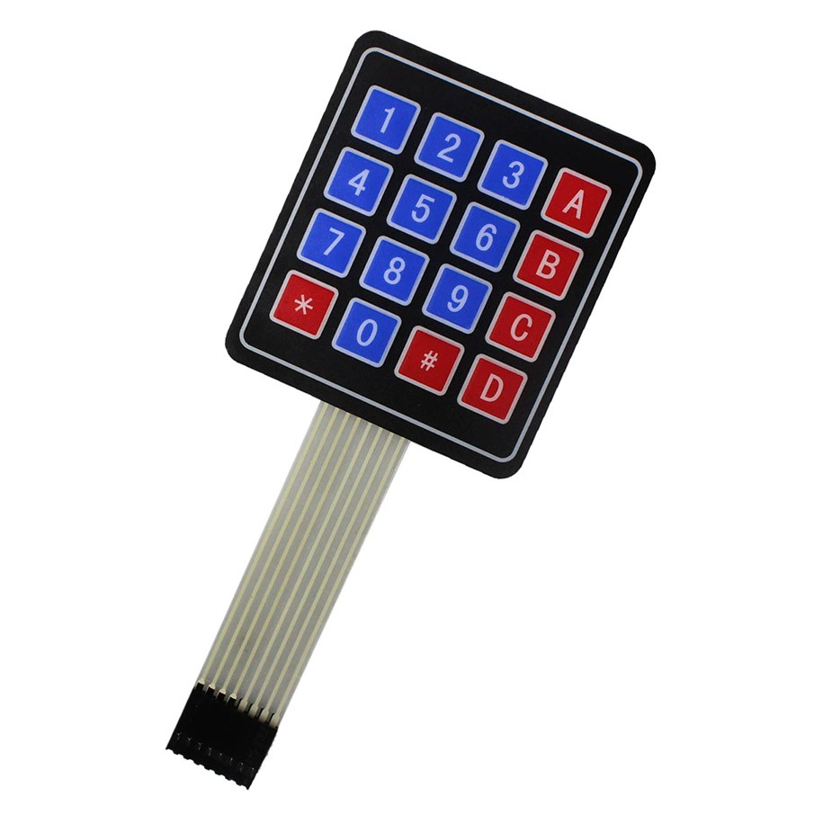 Супер большая кнопка 4*4/3*4/матричная клавиатура однокристальный микрокомпьютер внешняя клавиатура расширения мембранная клавиатура