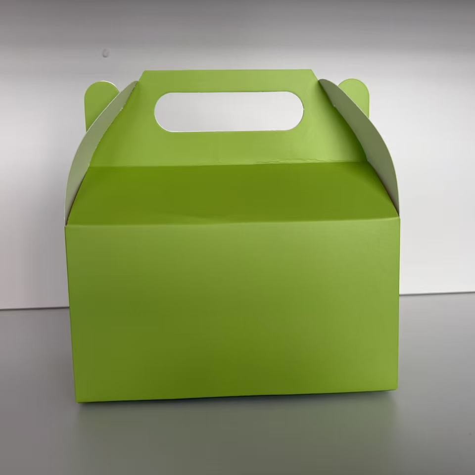 Explosiva transfronteriza al por mayor caja de dulces de cuerno multicolor caja de papel de embalaje de dulces de fiesta de vacaciones caja de embalaje portátil lisa
