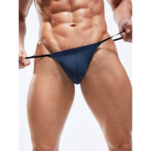 O 21775 Men's High Slit Solid Thong ��ʿ�߲洿ɫ���ֿ�