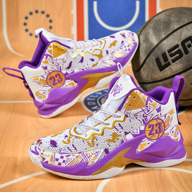 Basketball Shoes Men's High-top 2023 New Teen Students Men's Casual Shoes sneaker Running Mesh Training Shoes