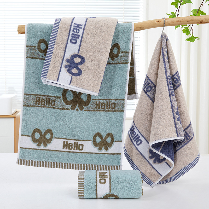 16 Pure Cotton Towels, Face Towels for Export, Soft and Absorbent, Couple Face Towels, Adult Household Use, All-Cotton Towels, Thickened