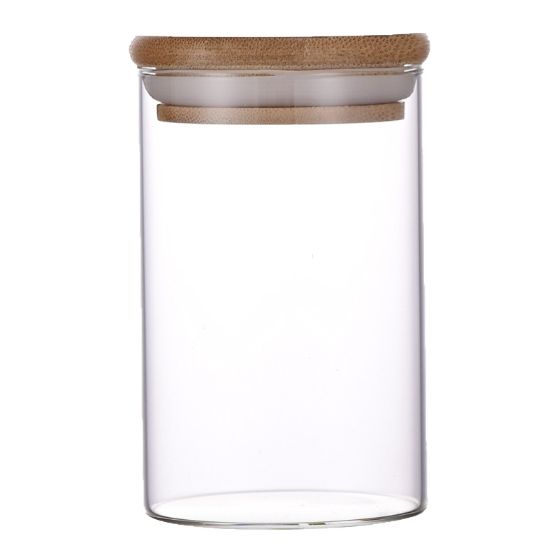 Juego de 12 recipientes de algodón perlado con tapa de bambú, frasco de vidrio sellado, bote para té, recipiente de almacenamiento, contenedor de especias para cocina.