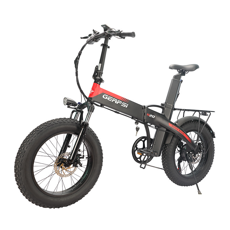 20inch Foldable Fat Tire Electric Bike, Two-Person Small Commuting Vehicle, Lightweight Lithium Battery Assisted Electric Bicycle