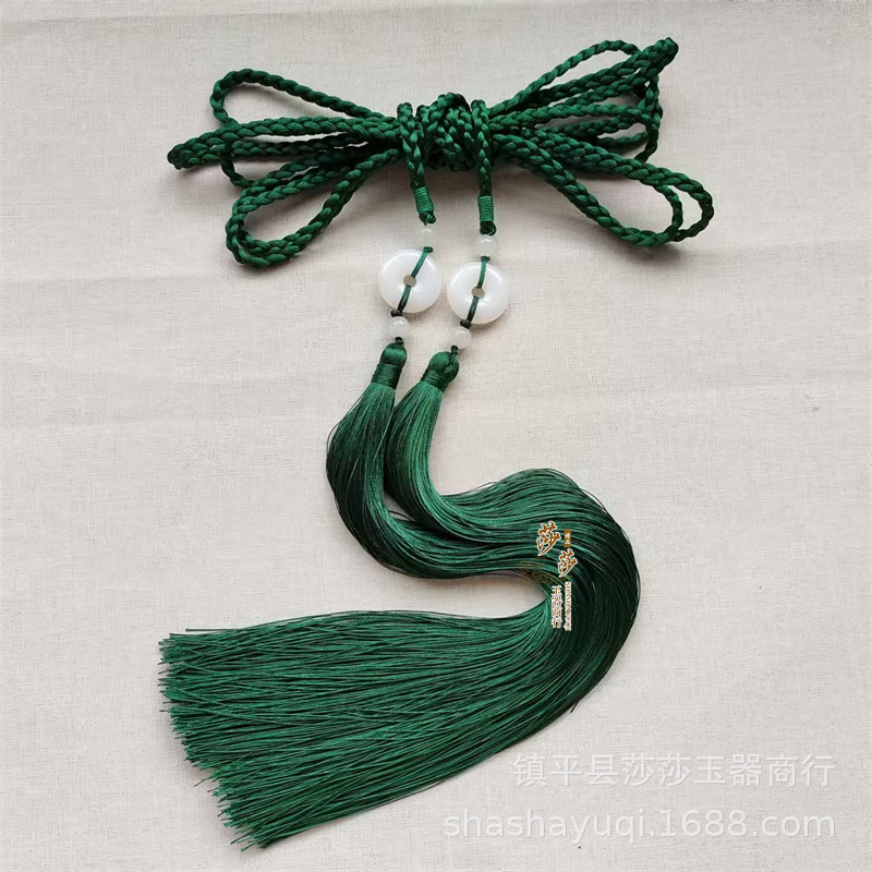 国风平安扣30厘米流苏宫绦汉服古风腰饰明制腰绳圆领袍腰配饰饰品