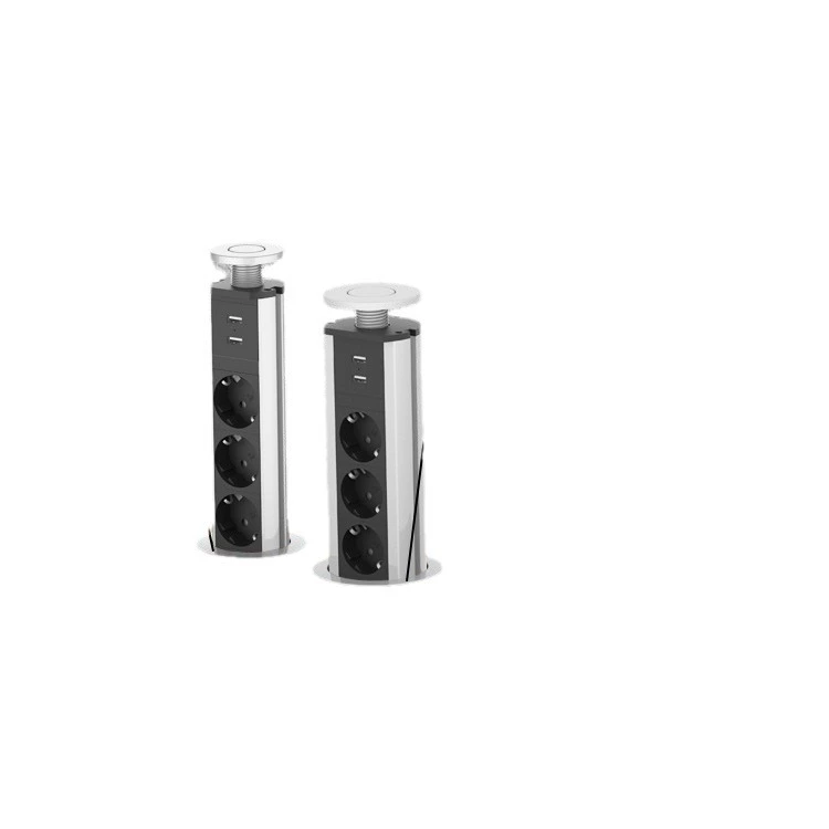 Европейский стандарт USB настольная офисная кухонная розетка, скрытая настольная розетка