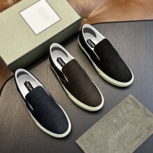 欧洲站2025男鞋潮牌板鞋真皮牛皮休闲舒适透气一脚蹬可贴牌定制TF