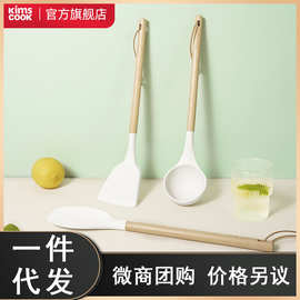韩国kims cook硅胶铲勺套装锅具全套家用厨房用品耐高温锅铲汤勺