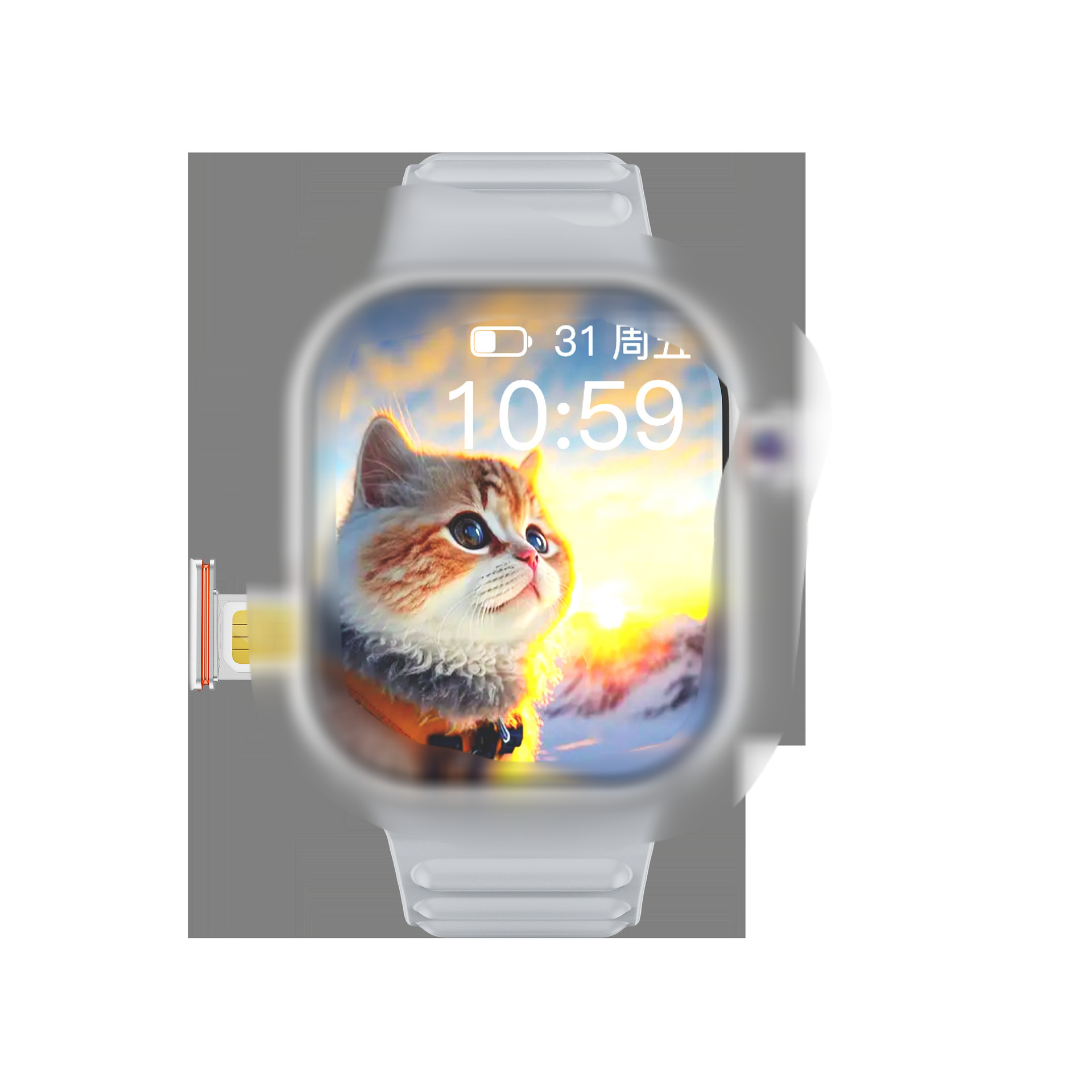 Reloj inteligente B29 de pantalla grande HD + 5G tarjeta enchufable Reloj multifuncional sistema Android Netcom
