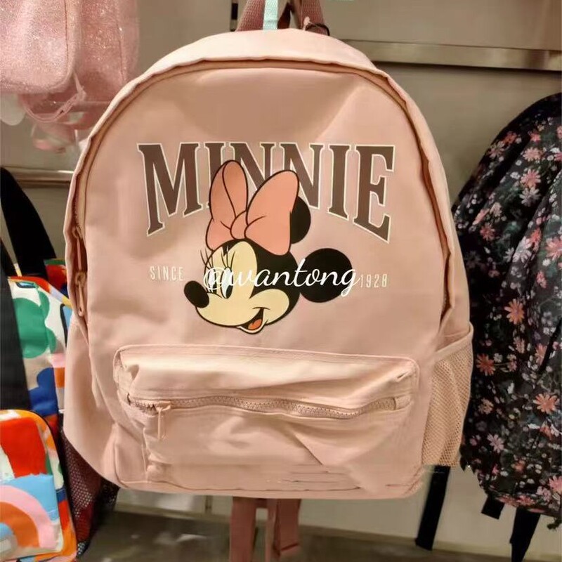 H New Children's Card Holder Toddler Small Dinosaur Mouse Print Pink Unisex Backpack for Boys and Girls Kindergarten
