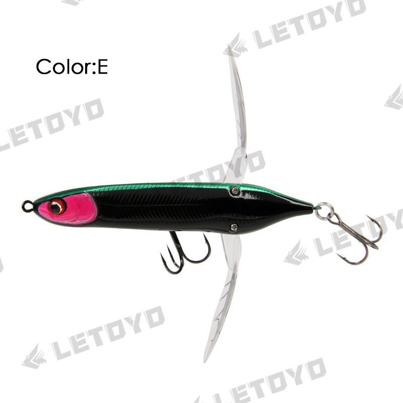 LETOYO OLA flotante escalada libélula 6,6g/80mm superficie del agua tractor arrastrándose Luya cebo