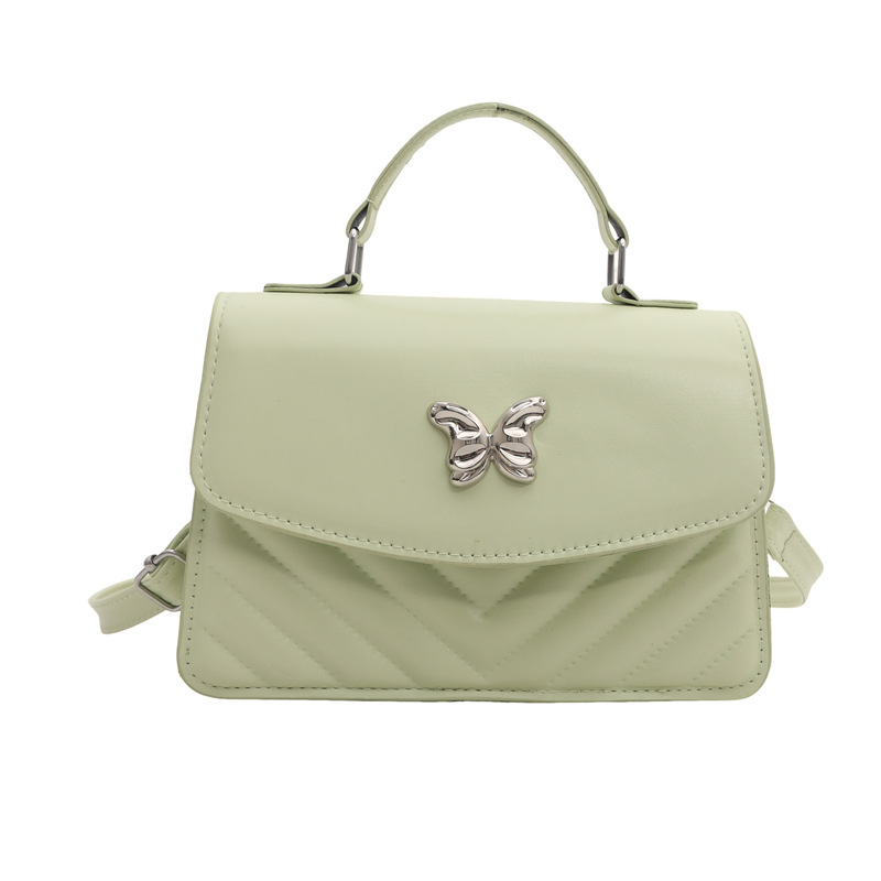 Bolso de moda simple, nuevo bolso de mujer coreano, bolso de hombro de color sólido, nicho universal, bolso de mano, bolso cuadrado para mujeres transfronterizas