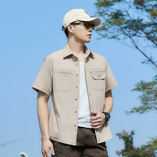 高档男士衬衫男系列休闲长袖衬衣夏季天丝冰爽垂感免烫衬衫