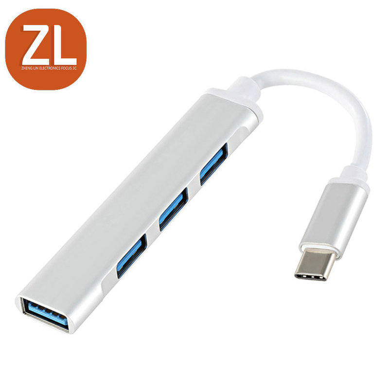 Mini Docking Station Type-C Usb3.0 One to Four Hub Hub Splitter Laptop Docking Station