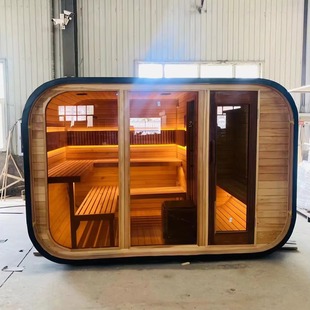 Factory Direct Supply 4 Person Outdoor Sauna Room Dry Steam Sauna Traditional Sauna Hot Sale Products