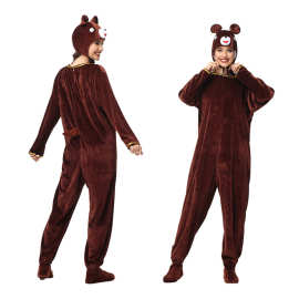 动物服装表演服万圣节成人演出棕熊COSPLAY舞台派对表演角色扮演