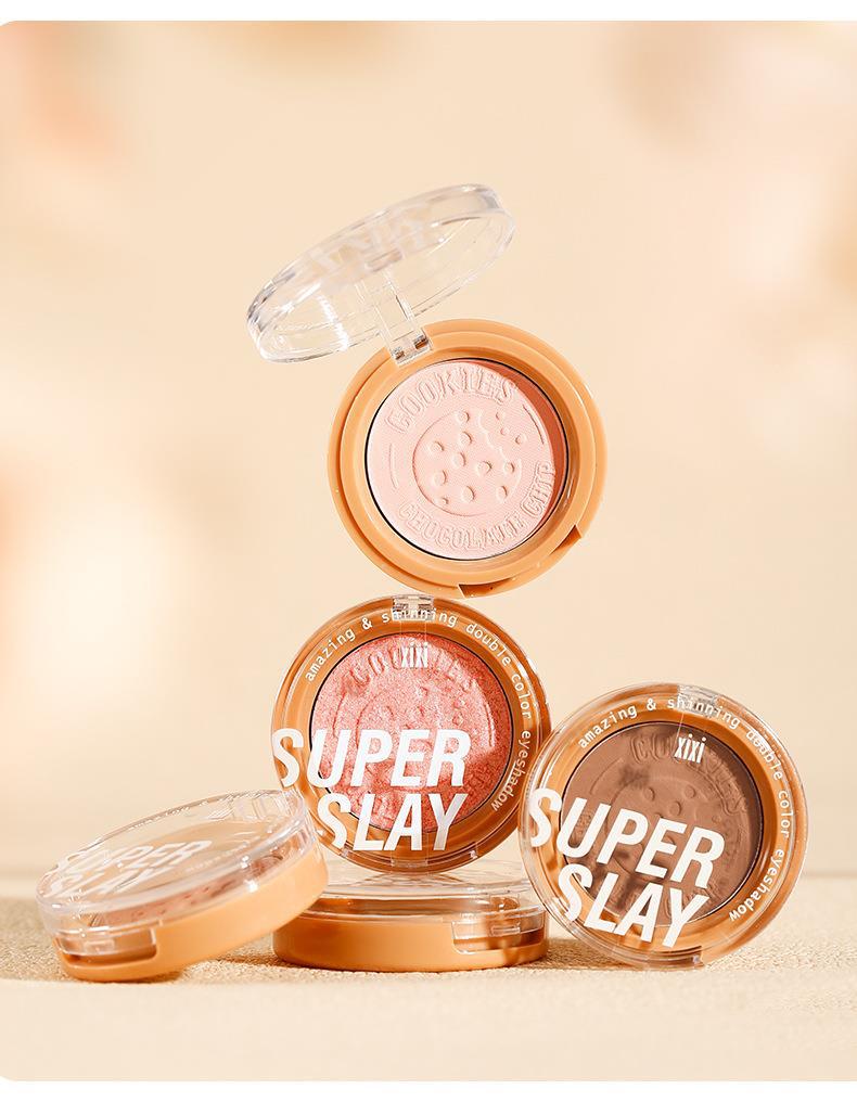 xixi Cookie Crispy Monochrome eyeshadow, brightening the undereye, pearlescent, fine shimmering, matte, pseudo-natural look, versatile for daily use, earth tones undefined