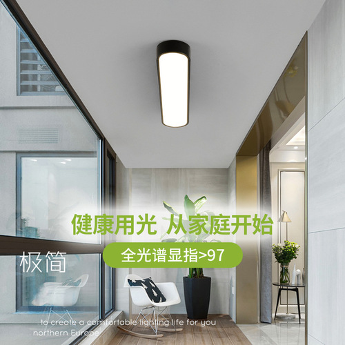 Full spectrum ceiling lamp, eye protection lamp, simple modern aisle lamp, entrance lamp, balcony cloakroom, corridor lamp