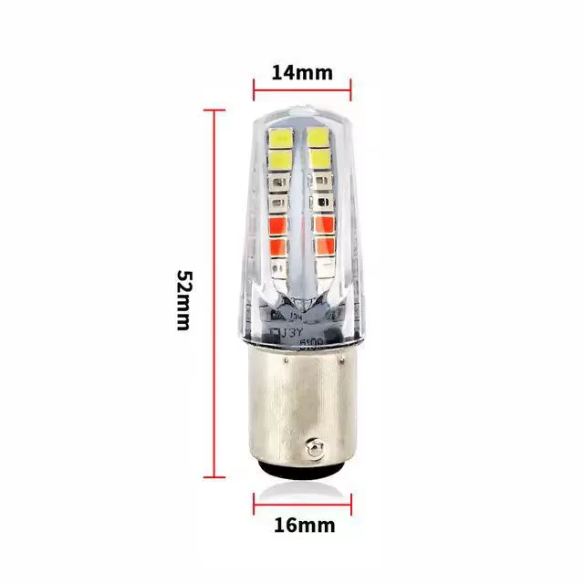 Авто/мото LED стоп-сигнал с миганием 1157 2835 32SMD RGB текущее цветное заднее освещение