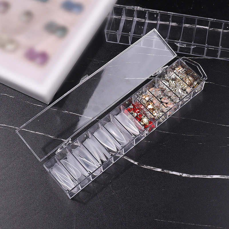 Nail Art 12 Acrylic Nail Art Jewelry Storage Box Wearing Nail Art Storage Box Nail Extend Nail Art Shop Special