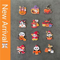 ハロウィーンカボチャパンダ装飾冷蔵庫貼り雰囲気感磁気貼り子供友達の祝日プレゼント吸鉄石