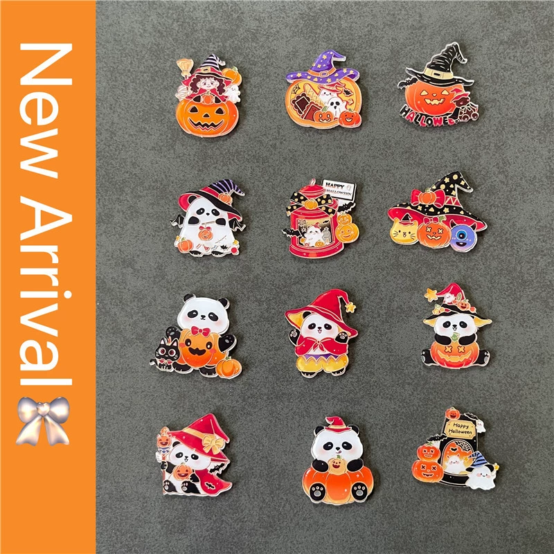 Хэллоуин тыква панда декоративная наклейка на холодильник