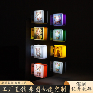Mini Cute Light Sign, Luminous Refrigerator Magnet, Led Cultural and Creative Advertising Gift, Sign Toy, Compact Commemorative