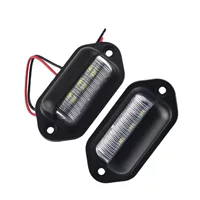 Автомобиль 6LED номерной знак фонарь грузовой автомобиль грузовой автомобиль прицеп универсальный задний фонарь боковой лампы номерной знак