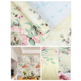 Pvc Self-Adhesive Wallpaper Bedroom Dormitory Self-Adhesive Wallpaper Pvc Home Decoration Wall Wallpaper Wall Stickers Waterproof and Moisture-Proof