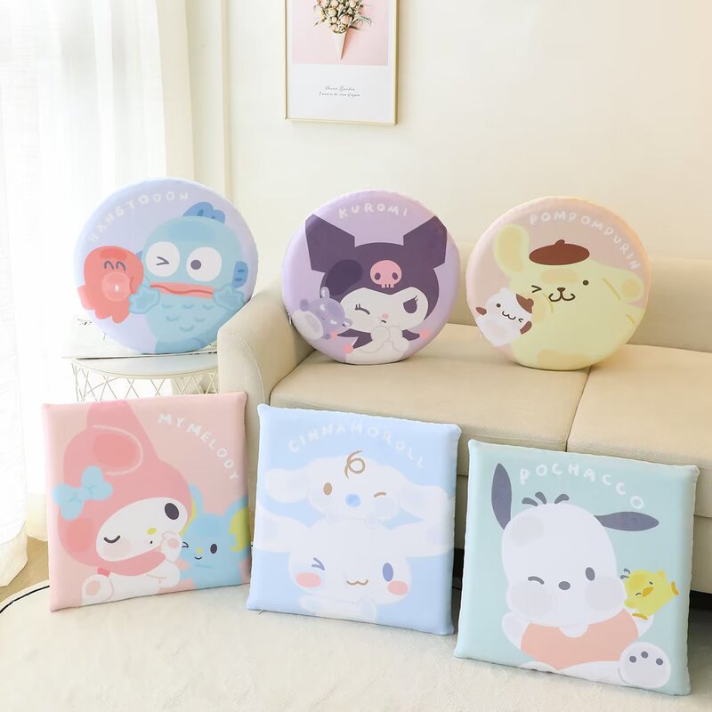 Cartoon Household Ice Silk Cushion Dining Chair Cushion Thickened Futon Memory Foam Sedentary Seat Cushion Student Non-slip Ass Cushion Cartoon Household Ice Silk Cushion Dining Chair Cushion Thickened Futon Memory Foam Sedentary Seat Cushion Student Non-slip Ass Cushion