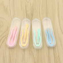 夹隐形眼镜用夹子镊子棒子组合装护理液药水空瓶子取美瞳吸棒套装