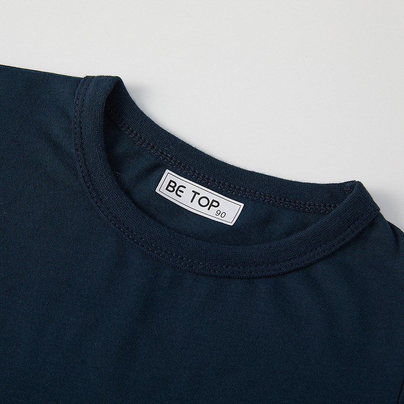 Estilo coreano sea Top Camiseta de manga corta para niños de dibujos animados de dinosaurio de algodón para niños de verano top de moda de una pieza de entrega