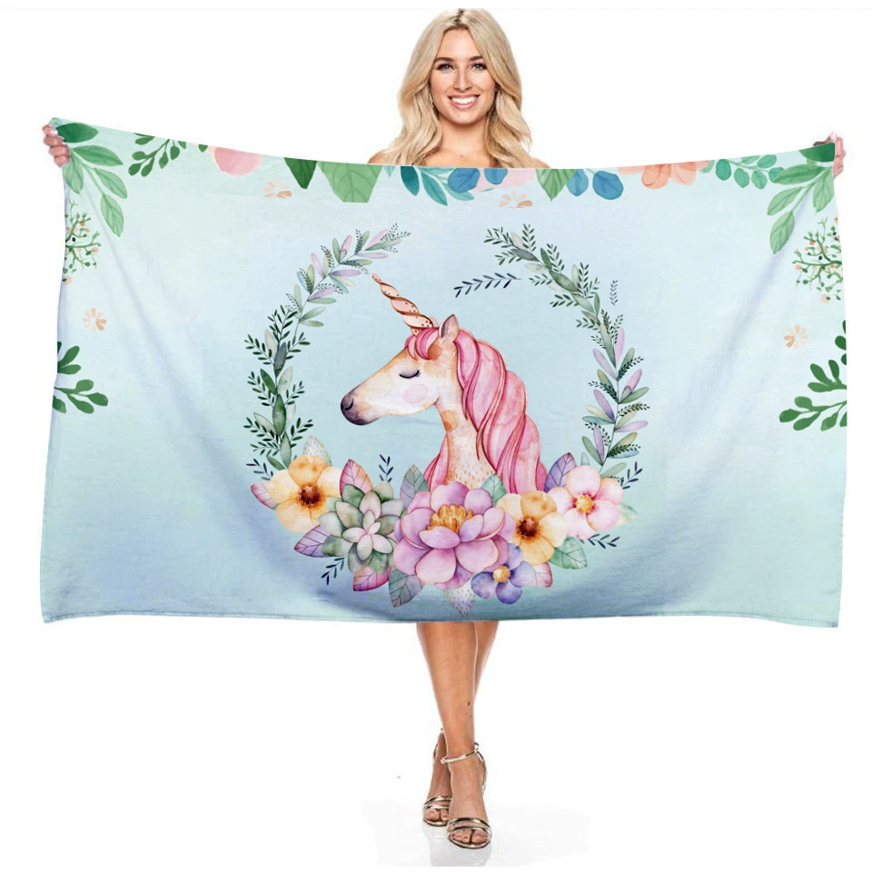 (Cross-border trading), children's beach double-sided bath towel, polyester